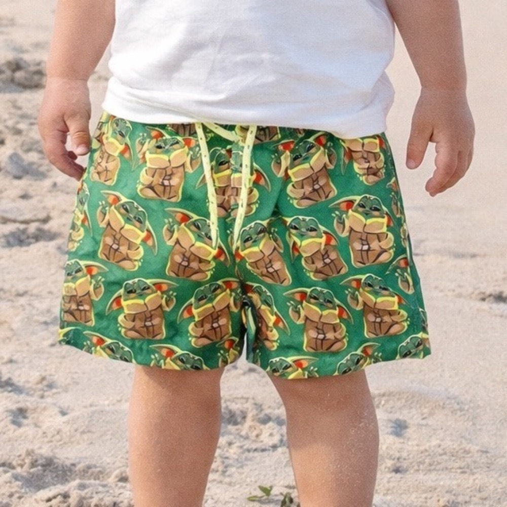 Y2 Gap Star Wars Grogu Swim Trunks Size 3T New No tags‎ Swimsuit Beach Yoda